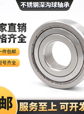 不锈钢轴承S6000 6001 6002 6003 6004 6005 6006 6007 6008 ZZ