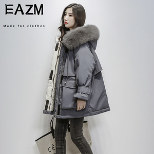 秋冬派克服中长款新款羽绒宽松棉服