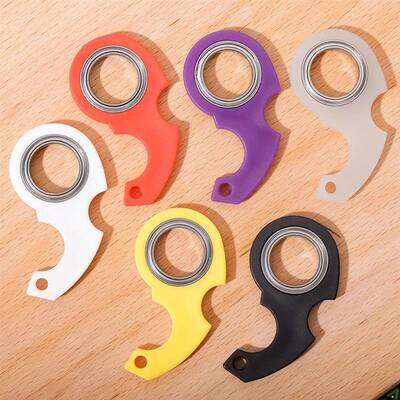 Spinner Sress Toy Keychain Metal Idget Toy Kid Fingertip Spi