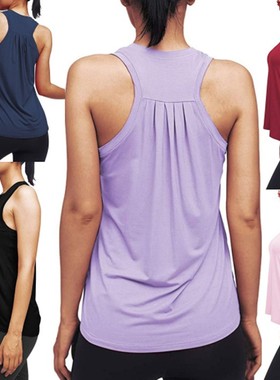 Women Shirt Vest tanktop Gym clothes Tops yoga running sport