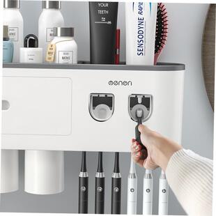 bathroom holder shelf rack shower caddy set toothbrush wall