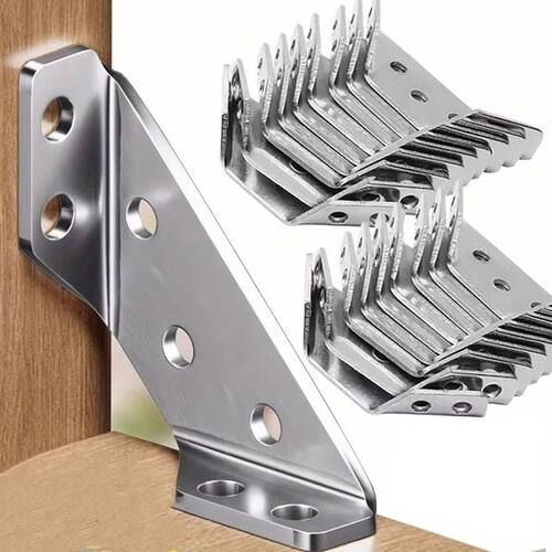 10/20pcs Thickened Stainless Steel Angle Code 90 Degrees Rig