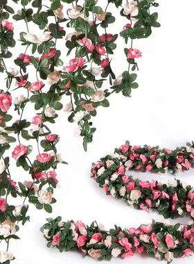 Artificial Silk Rose for Wedding Garland, Fake Plant, Flower