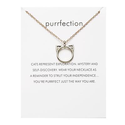Gold Color Key Circle Necklace For Women fashion couple gift