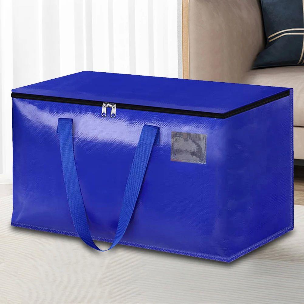90L Moving Boxes with Zippers & Handles Storage Totes Foldab