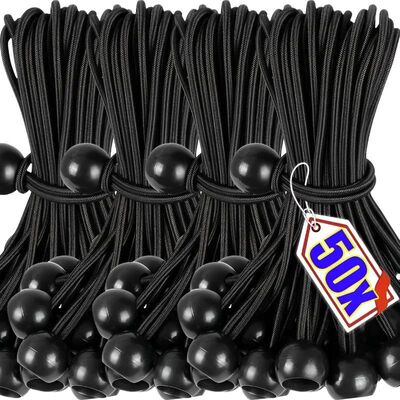 50/10pcs Bungee Ball Tarps Canvas Tarpaulin Flagpole Ties Co