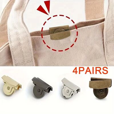 4pairs bag snap accessories magnetic buckle bag snap hidden