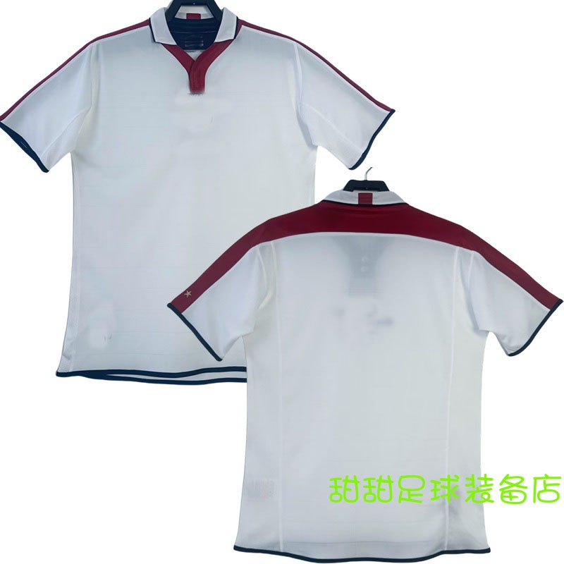 2004 England Home Soccer Jerseys Retro Shirts Cheap Discount