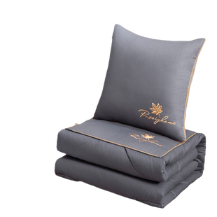 全棉抱枕被子两用二合一冬天加厚车用午睡毯子枕头空调被汽车靠枕