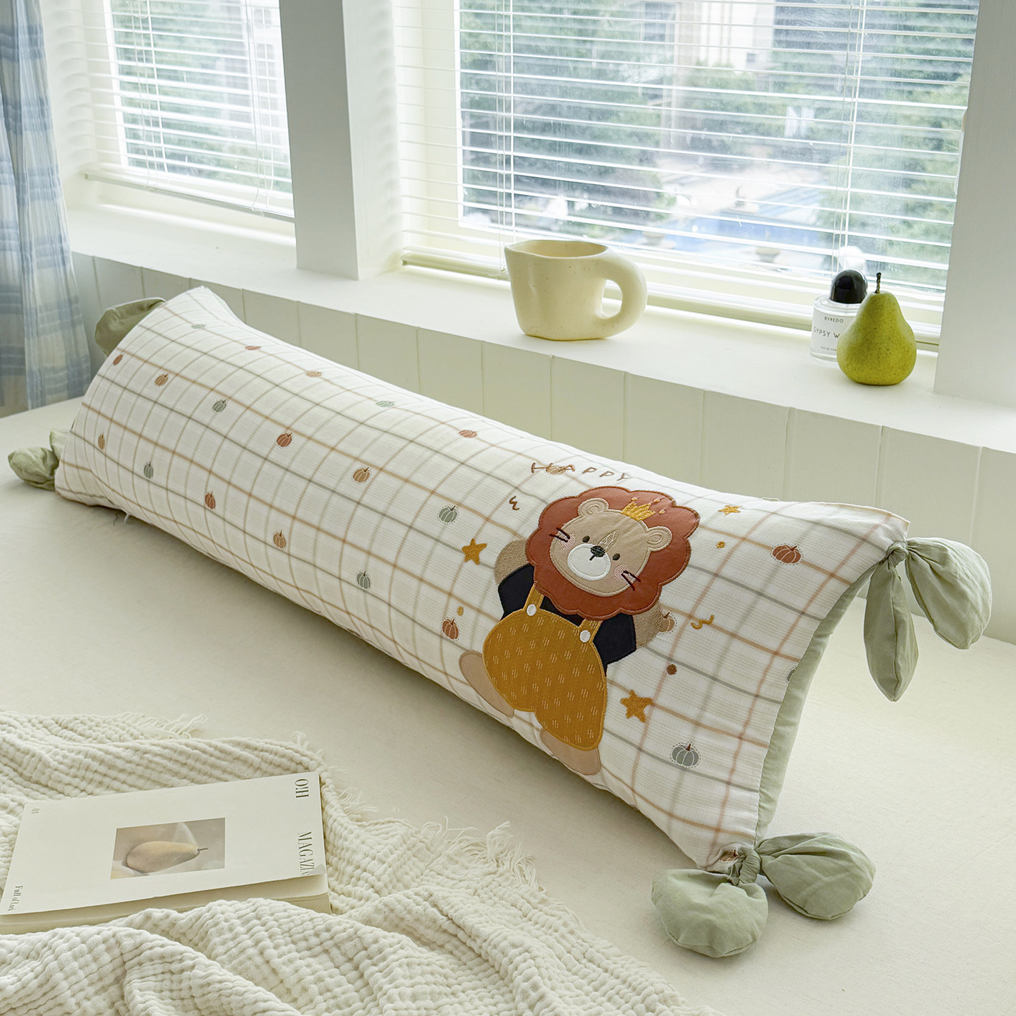 全棉 卡通侧睡多功能长条枕夹腿睡眠抱枕女生床上睡觉专用可拆洗