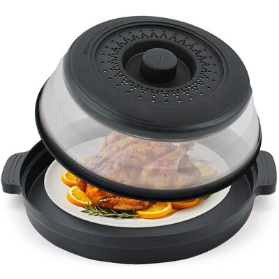Microwave Food Splatter Cover Foldable Multifunction Splash