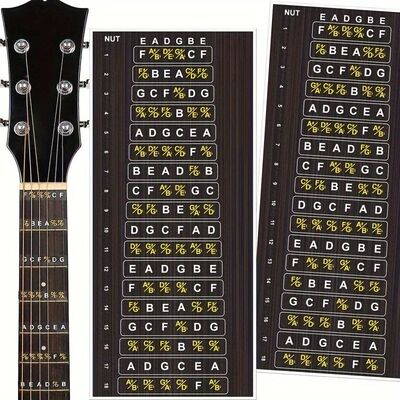 1 Pc Guitar Fretboard Stickers Scale Note Sticker Suitable F
