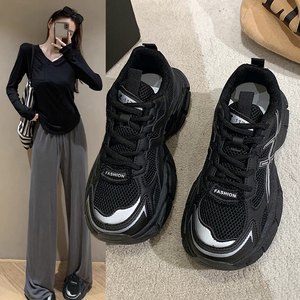 老爹鞋女2023新款秋季时尚休闲运动鞋子爆款轻便百搭厚底透气单鞋