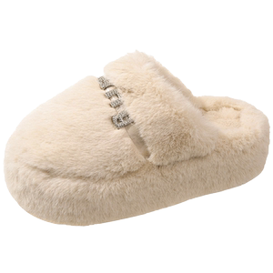 包头毛毛半拖鞋女外穿2025秋冬网红爆款厚底增高外穿懒人毛毛鞋子