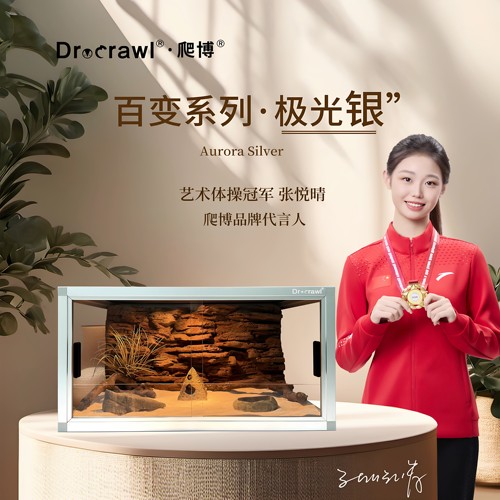 新款爬博爬箱银色铝合金爬虫造景缸守宫蜥蜴蛇爬虫缸大型缸爬宠缸