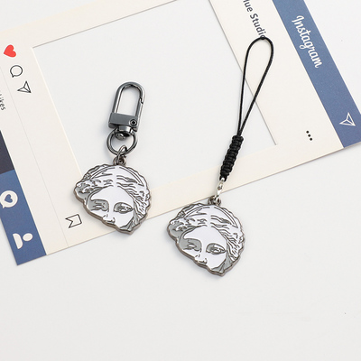 复古风维纳斯情侣钥匙链条小挂件手机挂绳防丢耳机保护套配件U盘钥匙扣包包少女书包配饰挂饰