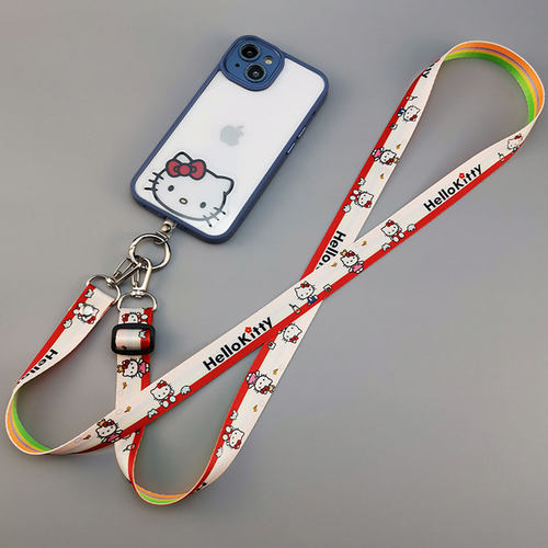 手机挂绳长款斜挎挂链带固定夹片