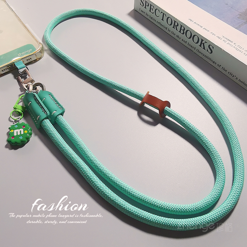 虹客手机挂绳女斜挎长款加粗结实耐用编织绳男户外逛街旅游行登山包包套壳墨镜小蜜蜂扩音器肩背带子通用新品