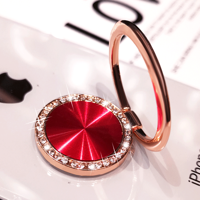 手机指环扣新年款镶钻螺纹支架