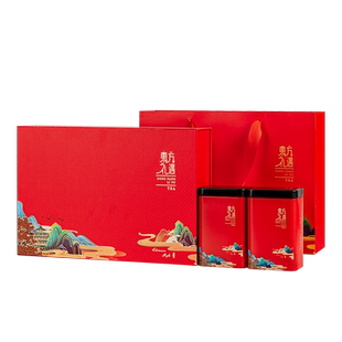 茶叶包装盒空礼盒红茶绿茶红色茶包装盒子茶叶礼盒装空盒定制