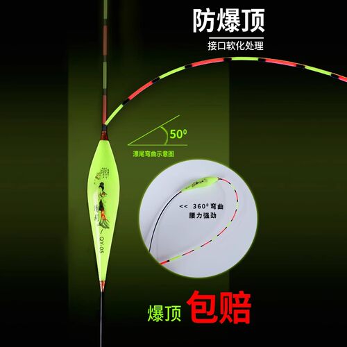 新品鲫鱼浮漂高灵敏度防风抗走水醒E目纳米漂加粗鱼漂套装渔具用