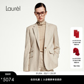 女LWL353T02700 羊毛桂冠西装 Manteco羊毛 Laurel劳芮新款
