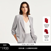 Laurel劳芮新款 气质收腰百搭淡人极简西服外套LWD351T02400