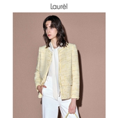 花纱箱型外套LWL351W00400 进口时尚 长绒棉 Laurel劳芮春新款