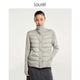 高领拼接针织轻盈羽绒服LWL344L02900 Laurel劳芮新款 白鹅绒