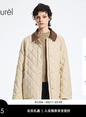 【白鹅绒】Laurel劳芮秋冬新款巴恩风彩点羽绒服女LWD364L00900
