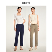裤 西装 女LWD322K60600 职业长裤 Laurel劳芮春秋淡人直筒显瘦修身