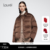 Laurel劳芮新款 丝驼绒 宽松羽绒服LWL364L00800