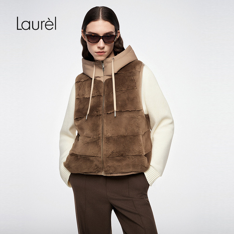 【丹麦皇冠级进口水貂】Laurel劳芮25秋新款皮草背心LWL364S02100