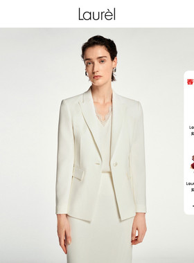 【进口醋酸】Laurel劳芮新款经典戗驳领西装女LWL353T05300