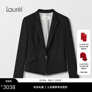 【绵羊毛】Laurel劳芮新款经典收腰短款修身西装LWL343T10400