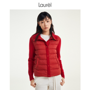 短款 休闲羊毛夹克式 Laurel劳芮新款 羽绒服LWL351L00800 白鹅绒