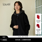 大衣女LWL354D00900 羊绒两件式 山羊绒 Laurel劳芮新款