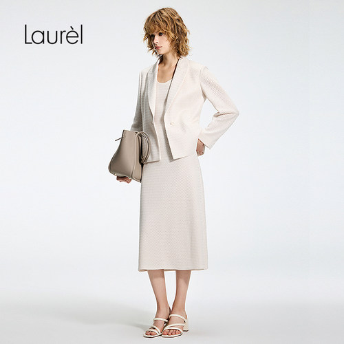 【拉舍尔蕾丝】Laurel劳芮26春新款修身A字背心裙LWL371Y03100
