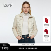 羽绒服LWD364L04100 针织轻薄短款 白鹅绒 Laurel劳芮新款
