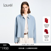 型短款 夹克外套LWD363W00300 经典 版 绵羊毛 Laurel劳芮新款