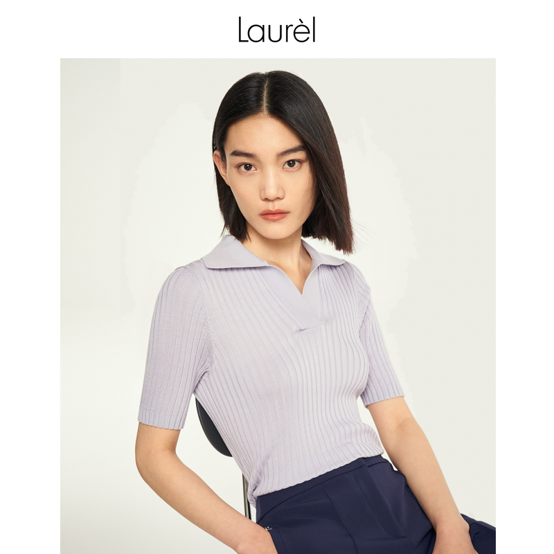 LAUREL桑蚕丝真丝POLO