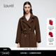 大衣LWD371D00200 翻领系带中长款 绵羊毛 Laurel劳芮新款