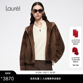 LWL364M04100 立领宽松针织衫 金葱豆豆羊绒 Laurel劳芮新款