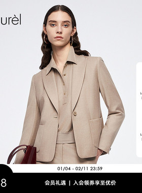 【柔软山羊绒】Laurel劳芮新款丝羊绒经典短衬衫LWL364C01700