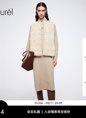 【超细羊毛料】Laurel劳芮新款V领直身连衣裙LWL364M10100