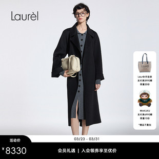 系带长款 经典 Laurel劳芮新款 大衣LWD364D02100 山羊绒