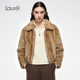 Laurel劳芮26春新款 羊毛革 绵羊皮毛一体外套LWD364R01200