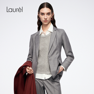 【光羽透纱织】Laurel劳芮新款镂空叠穿衬衫LWL363C04000