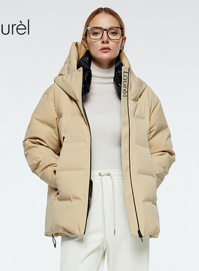 【白鹅绒】Laurel劳芮新款立领连帽羽绒服LWD364L03400