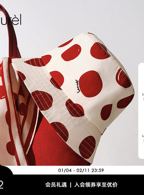 Laurel劳芮新款欧普红色波点渔夫帽LWL361A00400